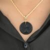 925 Silver Gemstone Arrow Disc Pendant, Gemstone Arrow Disc Pendant - Image 5