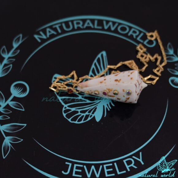 Natural Kodi Shell Pendant, New Designer Shell Pendant, Handmade Carved Custom Jewelry - Image 4