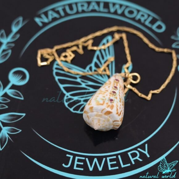 Natural Kodi Shell Pendant, New Designer Shell Pendant, Handmade Carved Custom Jewelry