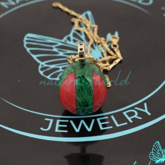 Multi Gemstone Teardrop Pendant, Two Tone Gemstone Drop Pendant, Handmade Jewelry Supplier - Image 5