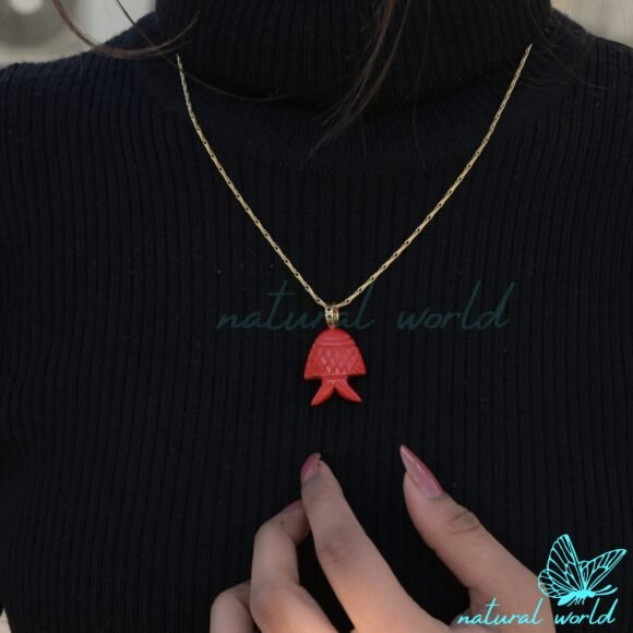 Wholesale Carving Fish Charm, Carved Fish Pendant, Gemstone Fish Charm, Designer