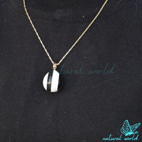 Two Tone Gemstone Drop Pendant, Multi Gemstone Teardrop Pendant, Handmade Drop Pendant Jewelry Supplier - Image 3