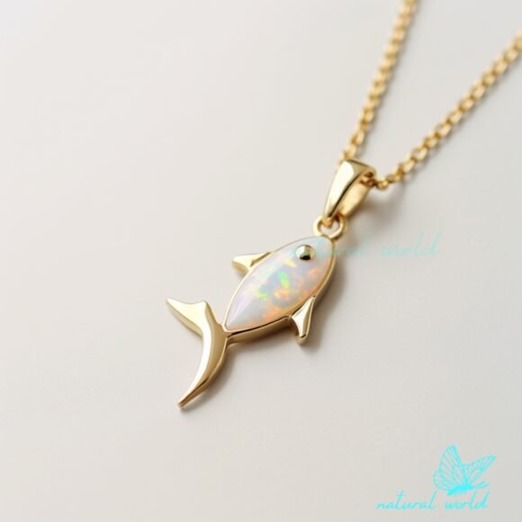 Gemstone Fish Pendant, Cute Opal Fish Pendant, Gemstone Fish Pendant Manufacturer