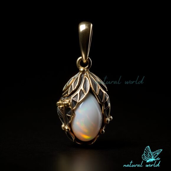 14k Gold Plated Gemstone Pear Pendant, Designer Gemstone Pear Shape Pendant Manufacturer