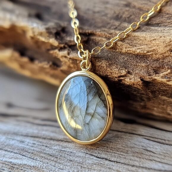 925 Silver Labradorite Oval Pendant, Gemstone Oval Pendant , Malachite Oval Pendant, Lapis Oval Pendant, Turquoise Oval Pendant