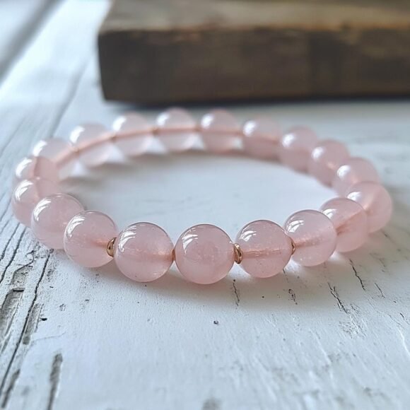 Gemstone Quartz Bracelet, Healing Bracelet, Gemstone Beaded Bracelet